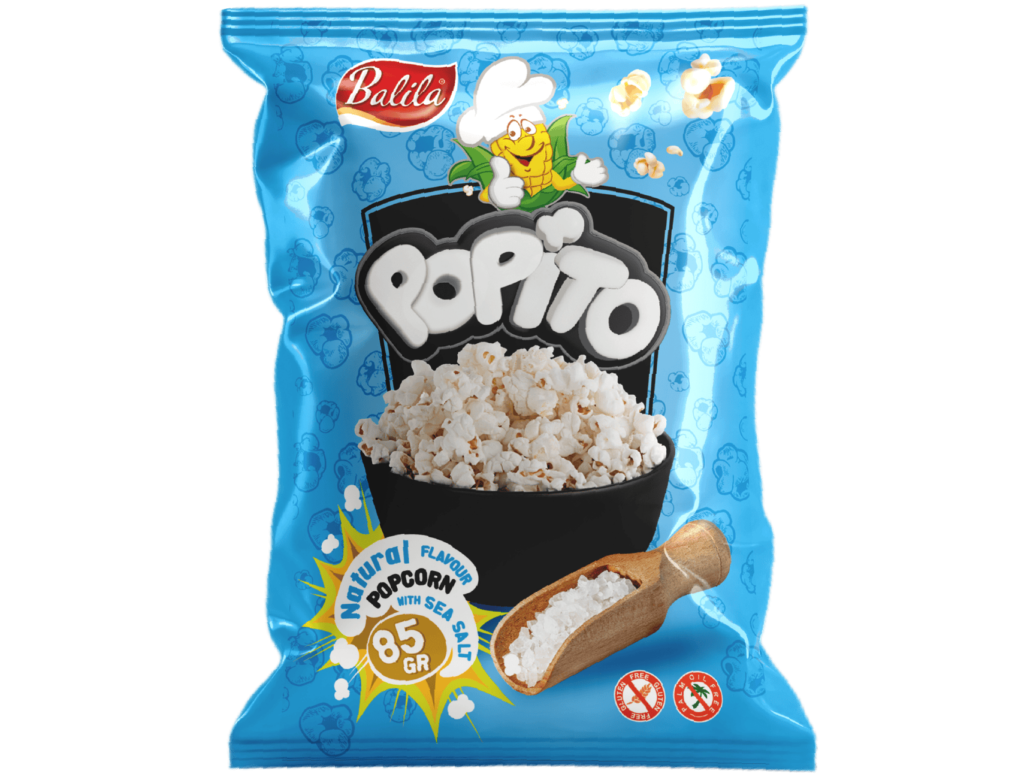 Balila Popcorn  s morskou soľou 85g