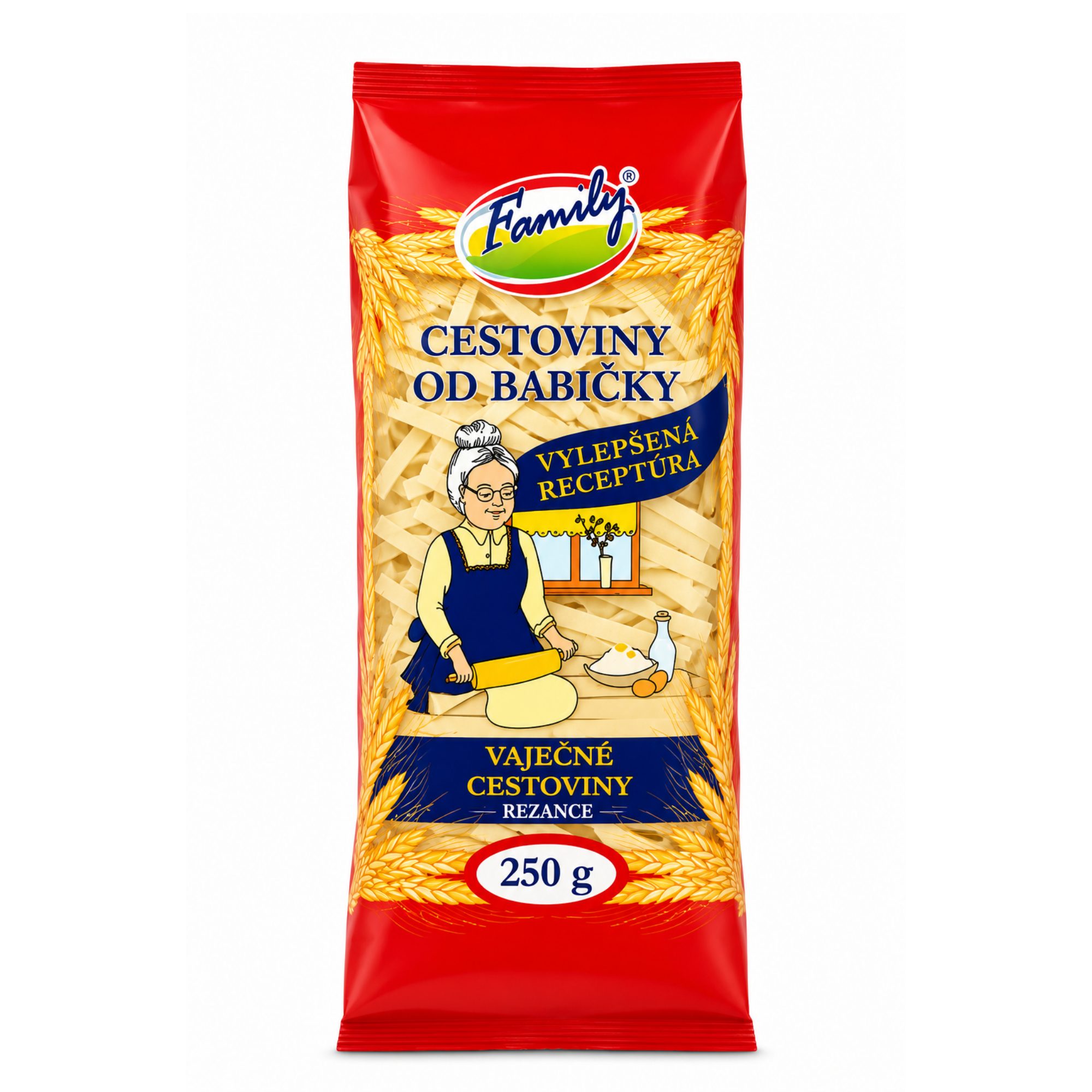 Vaječné cestoviny sušené – rezance 250g