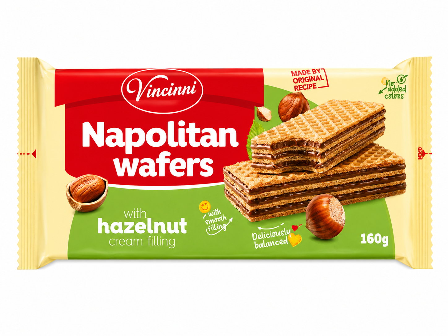 Napolitan wafers lieskový orech 160g