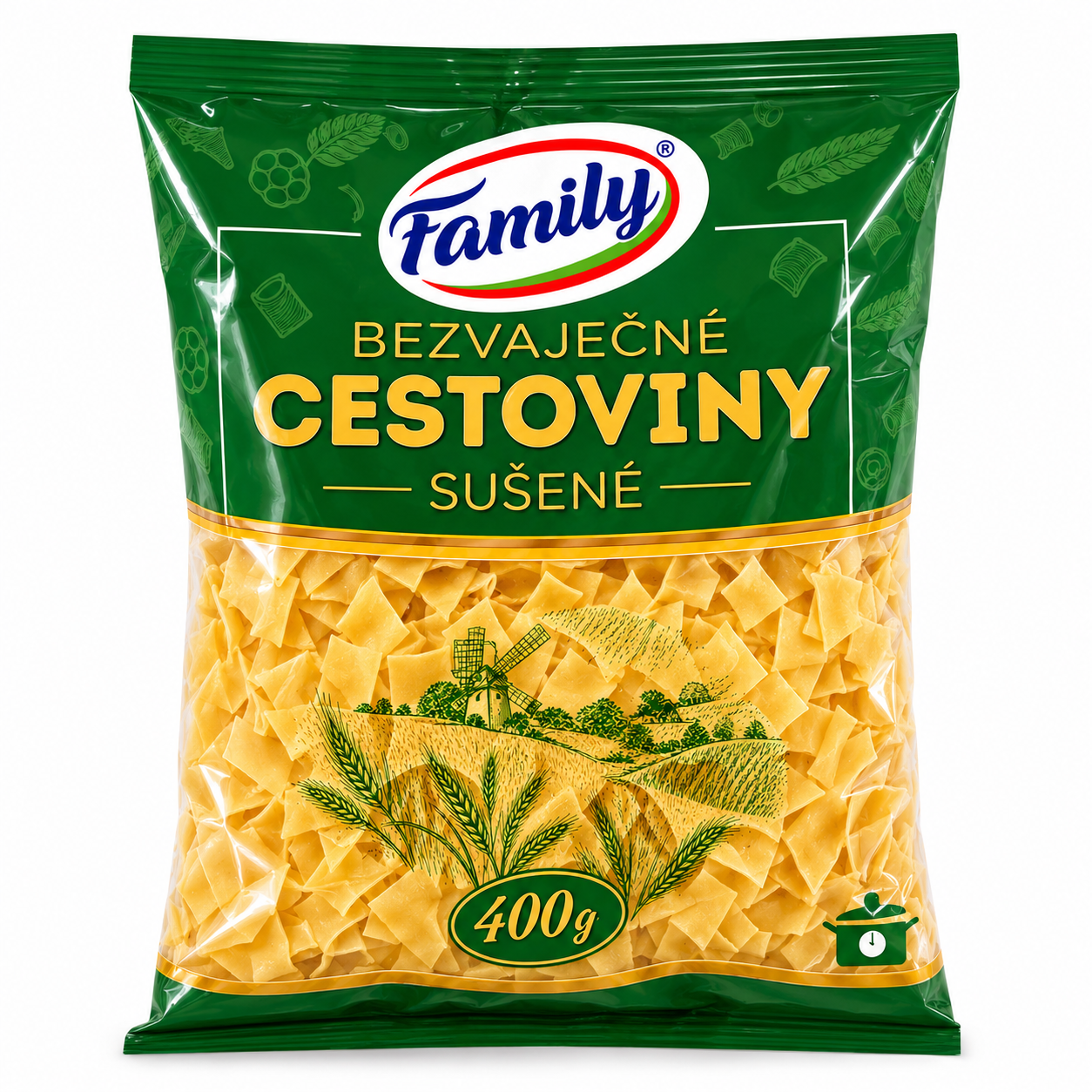 Bezvaječné cestoviny sušené – fliačky 400g