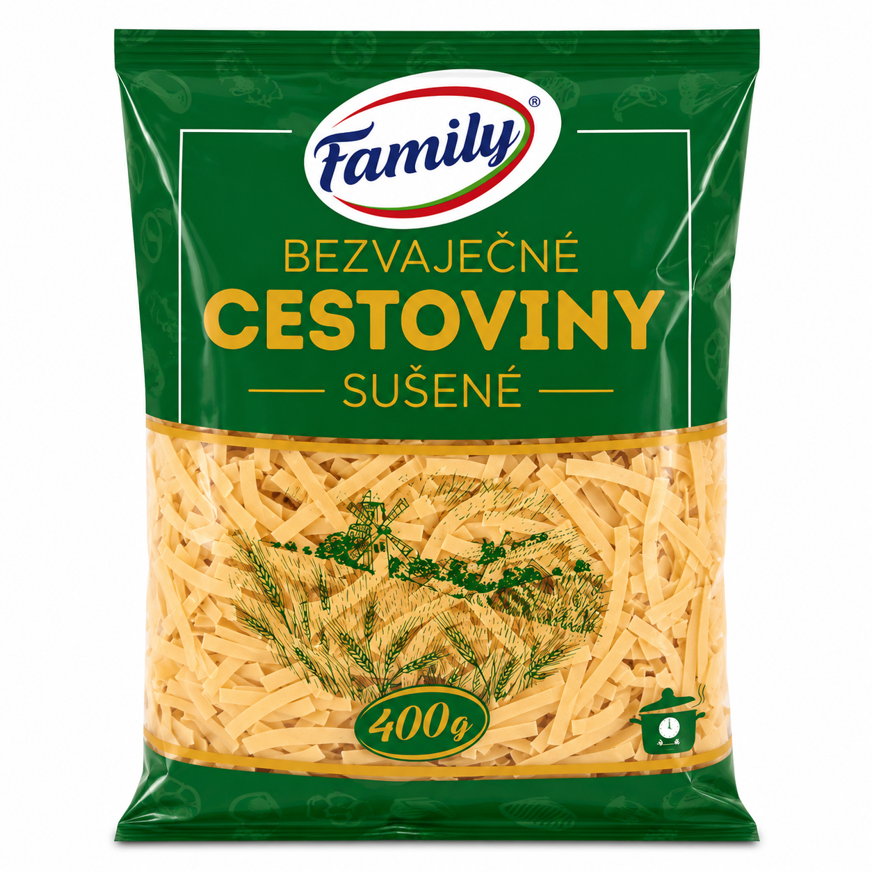 Bezvaječné cestoviny sušené – rezance 400g