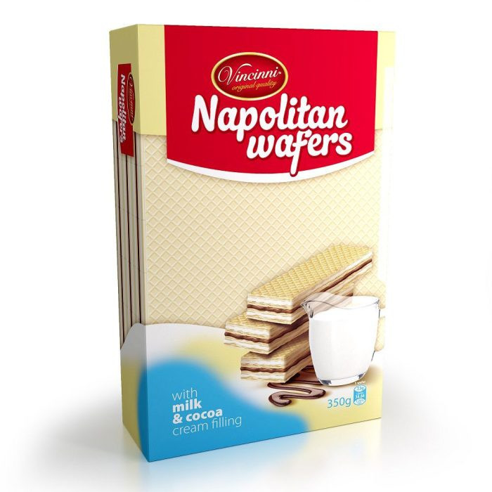 Napolitan wafers mliečno-kakaové 350g