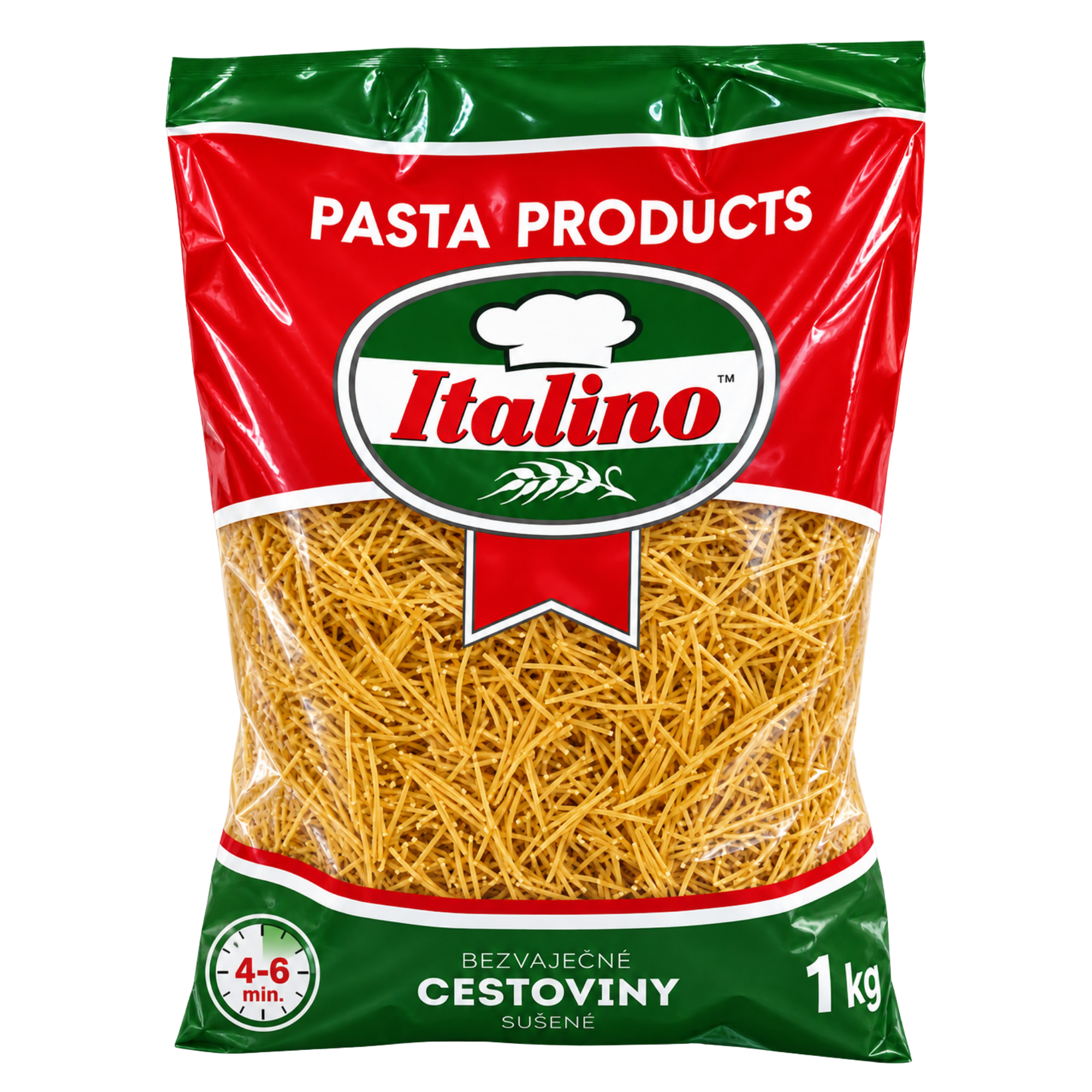 Bezvaječné cestoviny 1kg niťovky