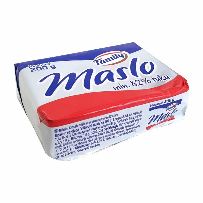 Maslo Tradičné 82% 200g