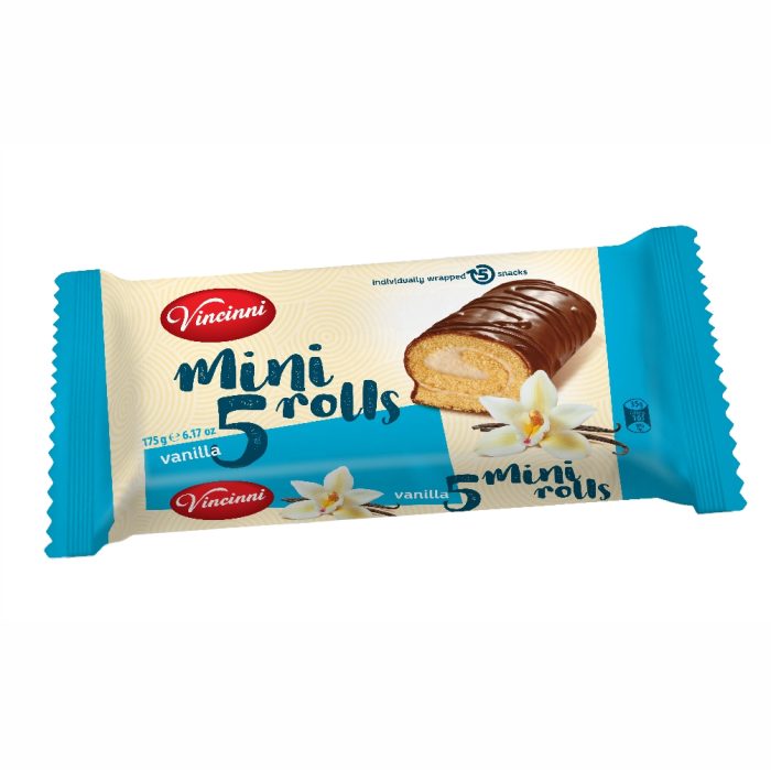 Obr. Mini piškótová roláda s vanilkovou príchuťou 175g