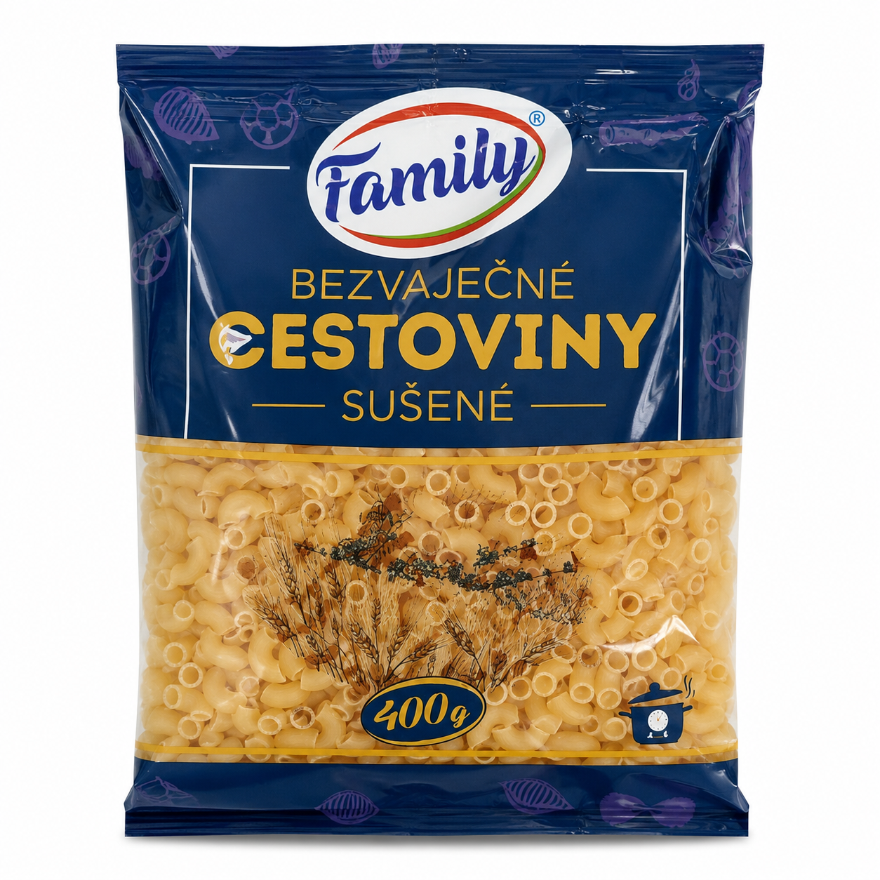 Obr. Bezvaječné cestoviny sušené – kolienka 400g