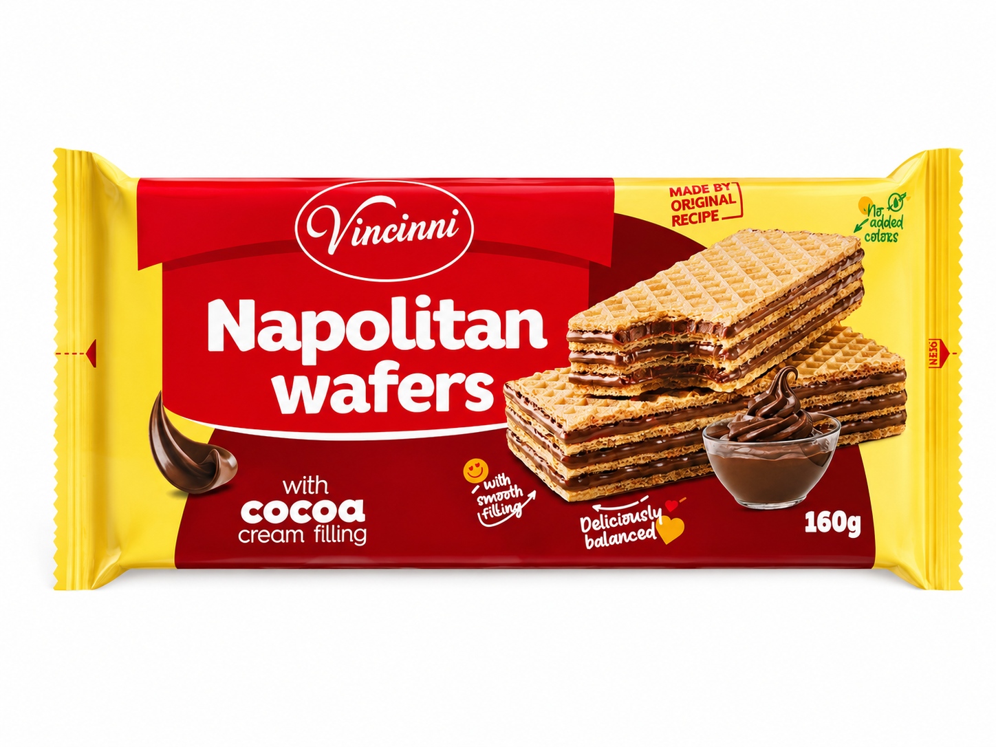 Obr. Napolitan wafers kakao 160g