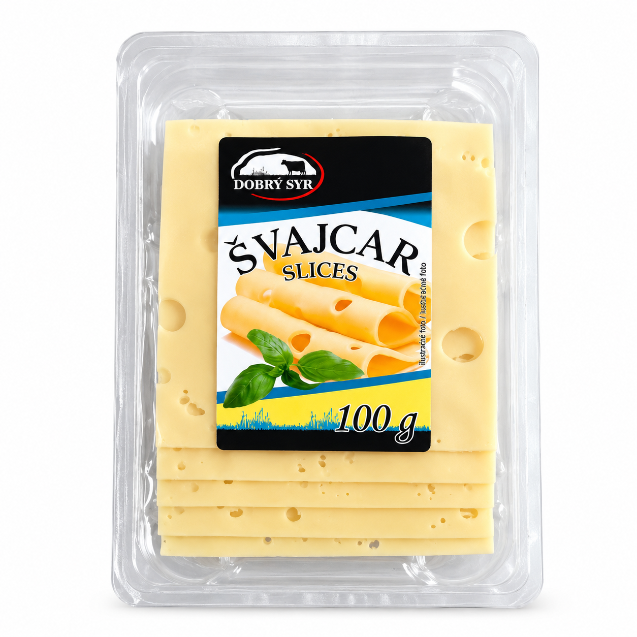 Obr. DOBRÝ SYR Švajcar plátky 100g