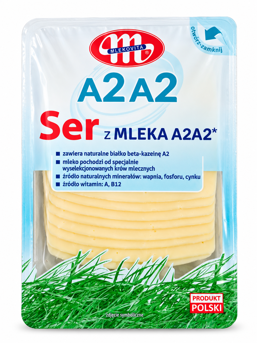 Obr. Plátkový syr z mlieka A2A2 135 g